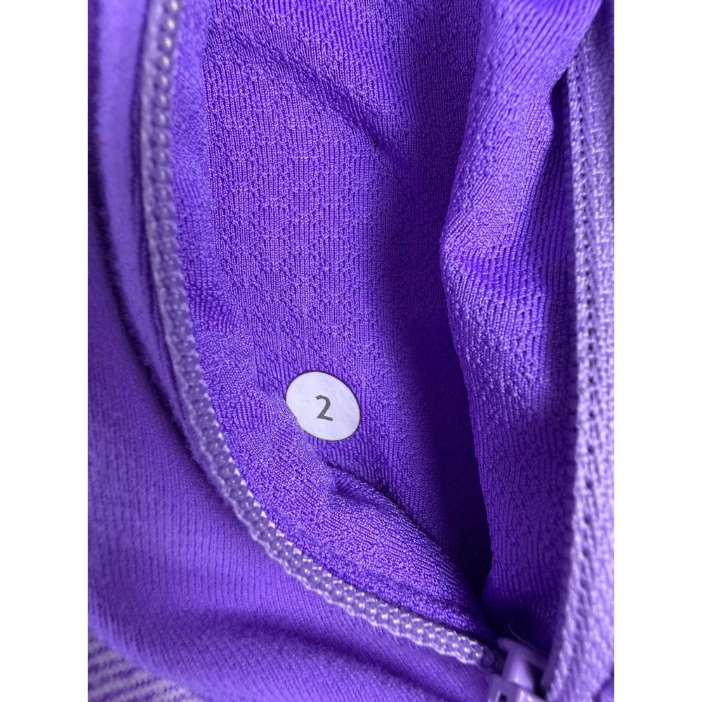 Lululemon In Stride‎ Jacket Size 2 Hoodie Lavender Purple Zip Up  Women's